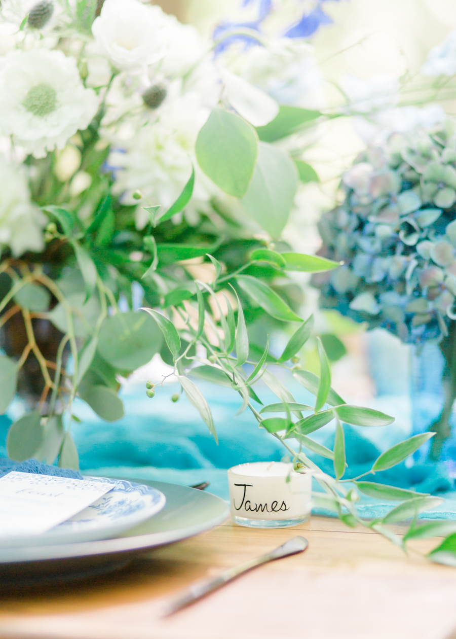 Beautiful and delicate blue tones for a woodland wedding styled by Sara's Events Flowers. Photo credit Natalie Stevenson Photography (25)