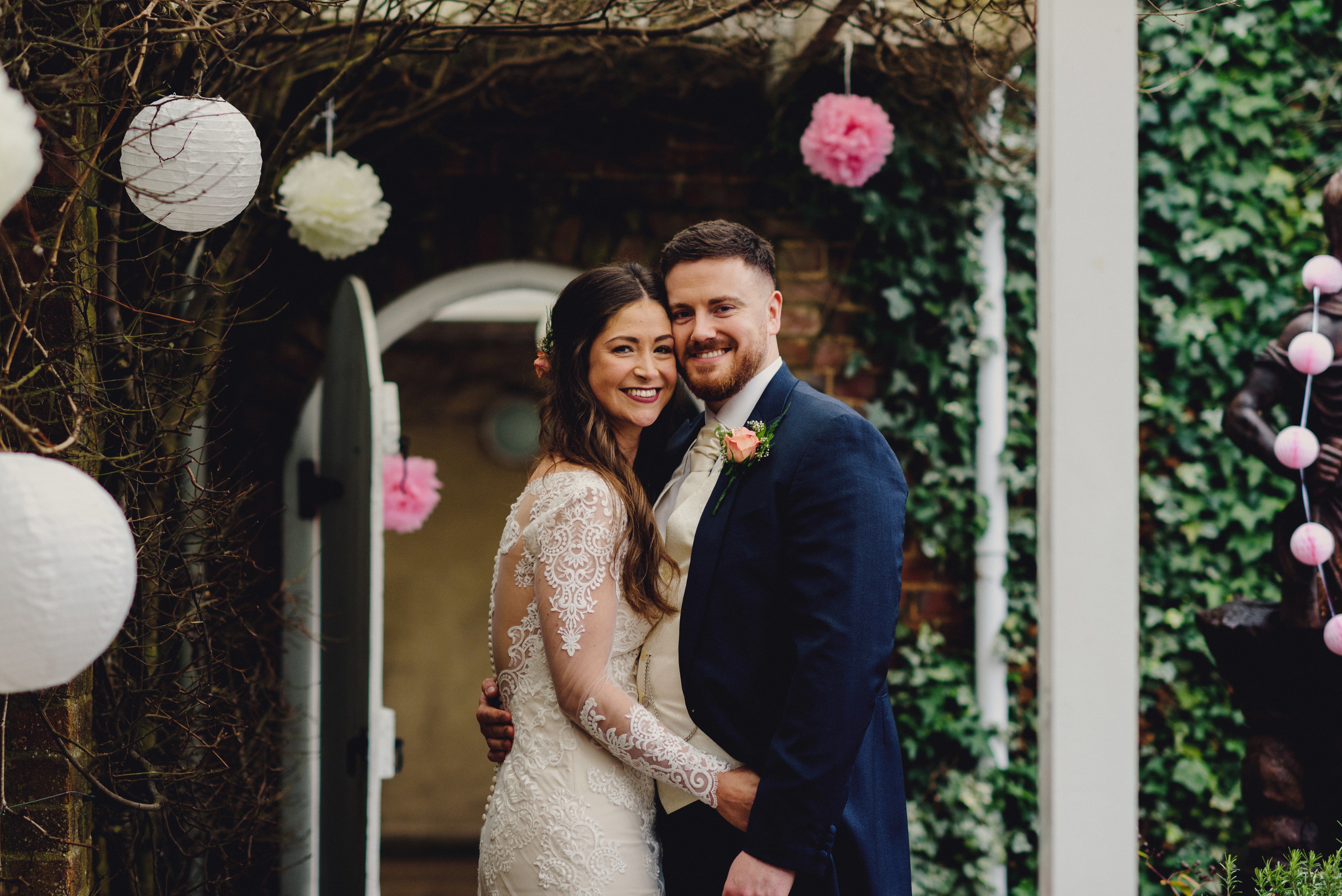 Tess & Tom’s stunning blush, cream and green wedding at Northbrook Park, with MIKI Photography