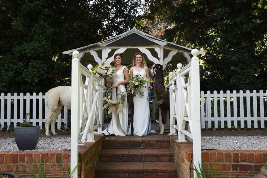 White & green luxe wedding inspiration with cheeky alpacas, image credit Lorna Richerby Photography (9)