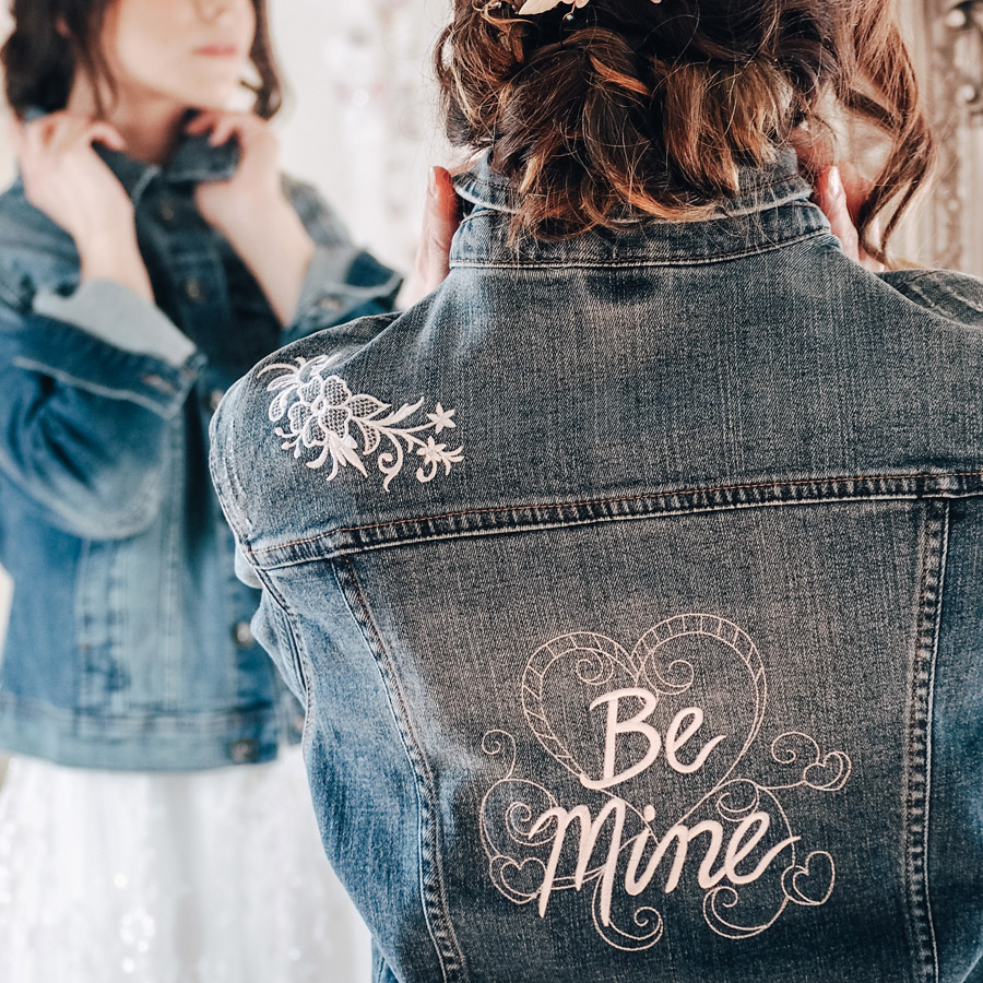 Your names on your veil, denim jacket or boots! With Bridal Indulgence (8)