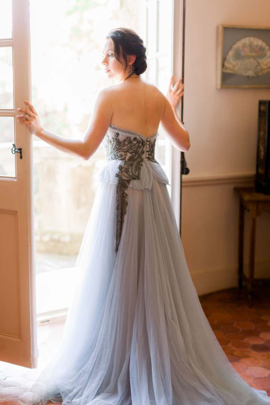 Soft blue tones for a French Chateau wedding style, with Jo Bradbury Photography (16)