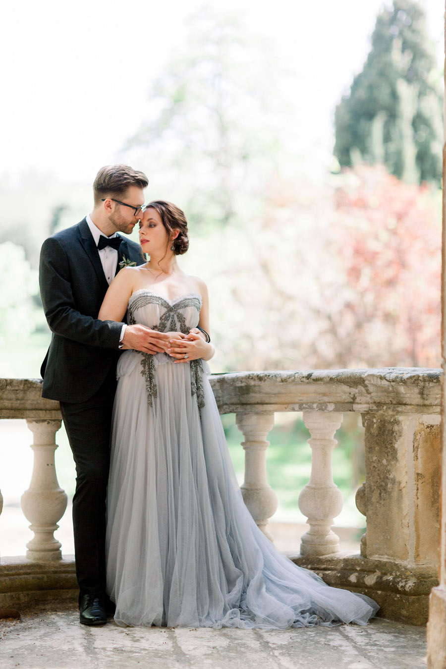 Soft blue tones for a French Chateau wedding style, with Jo Bradbury Photography (19)