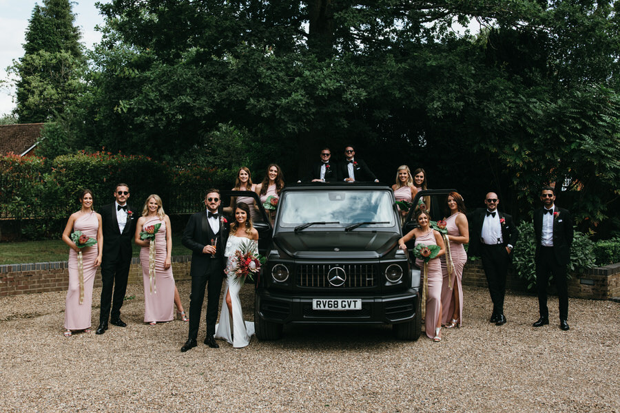 Super elegant and sophisticated black tie wedding in Hertfordshire, photographer credit Simon Biffen Photography (37)