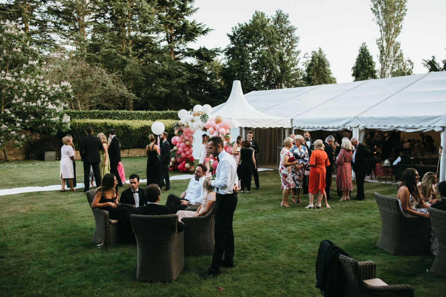 Super elegant and sophisticated black tie wedding in Hertfordshire, photographer credit Simon Biffen Photography (45)