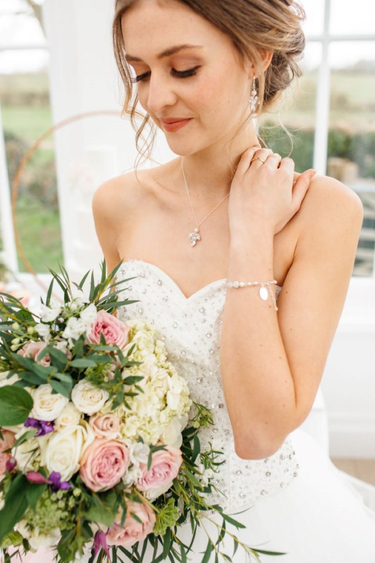 Light and romance with natural blush tones wedding ideas from Downham