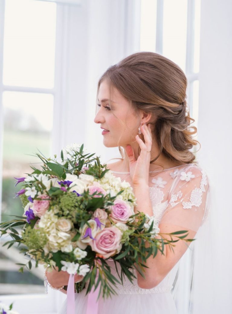 Light and romance with natural blush tones wedding ideas from Downham