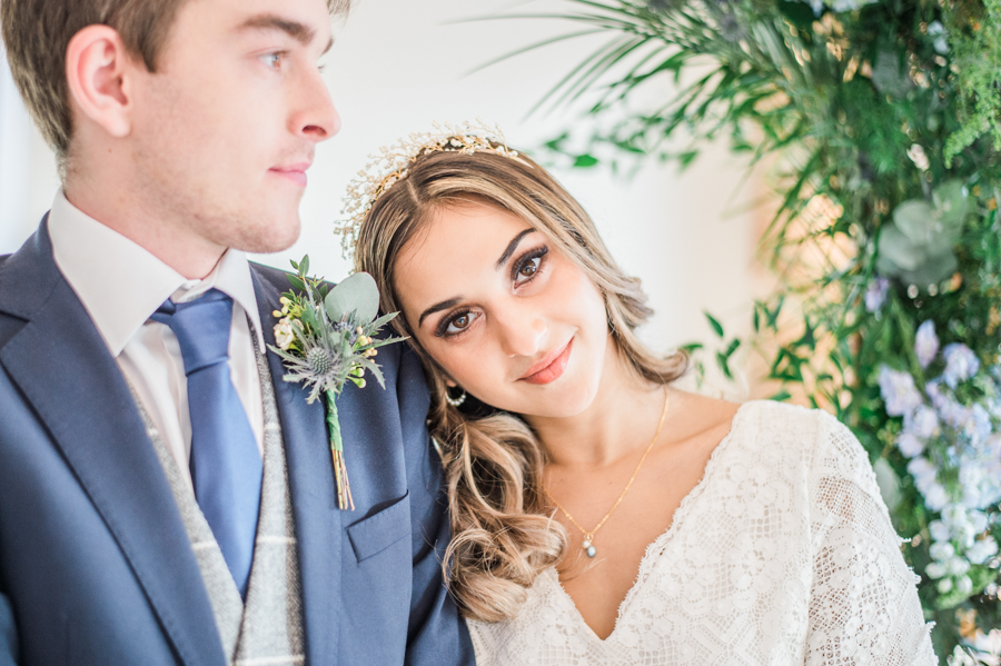 Beautiful blue wedding inspiration for 2021 couples, photo credit Laura Jane Photography (20)