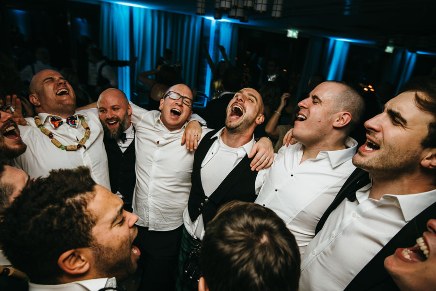 Vicky & Ali's stunning black tie NYE wedding on the Thames, with Simon Biffen Photography (50)