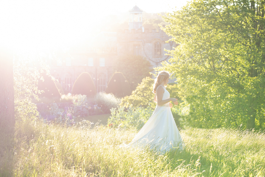 Chloe in evening light at Forde Abbey Somerset by Evolve Photography