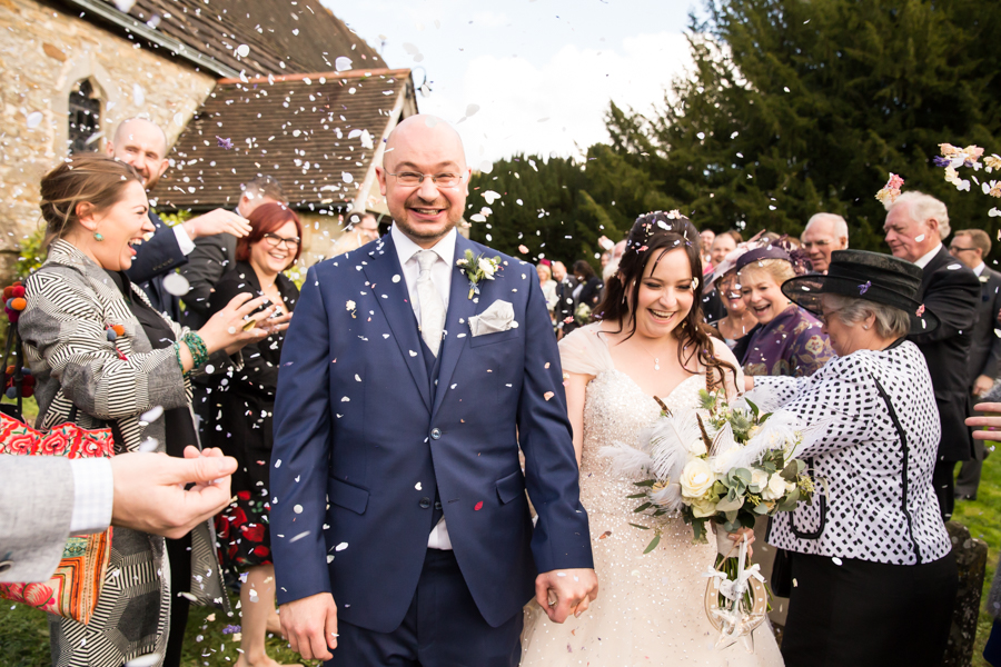 Sparkles and starlight for Gilly & Den's beautiful Sussex wedding, with Hannah Larkin Photography (23)