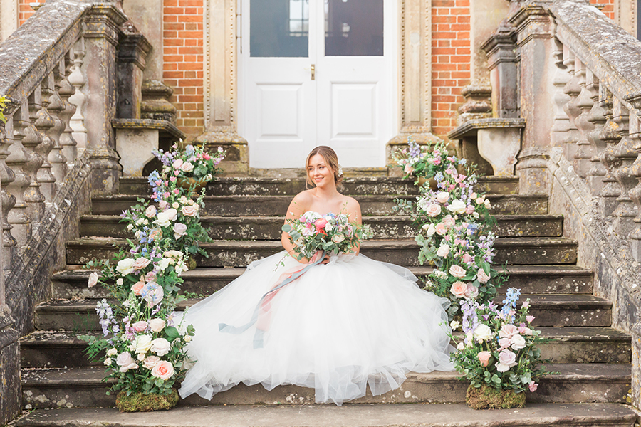 Country Dreams”-A Baroque Inspired, modern romantic English Country wedding shoot with soft pinks and powder blues infused with antique gold. (39)