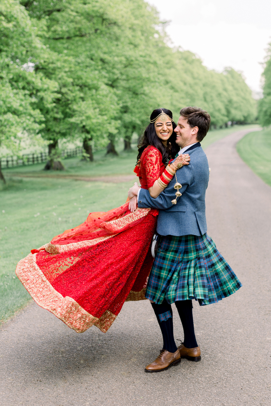 Kiran and Ross’s joyful Indian and Scottish wedding, with Hannah K Photography