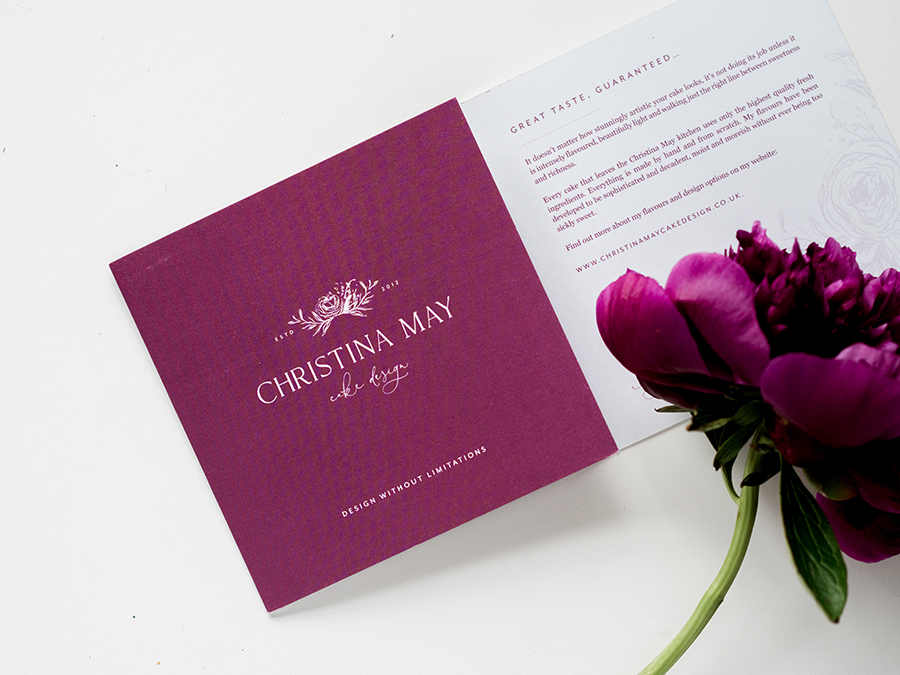 Christina May Wedding Cake Design - brochure