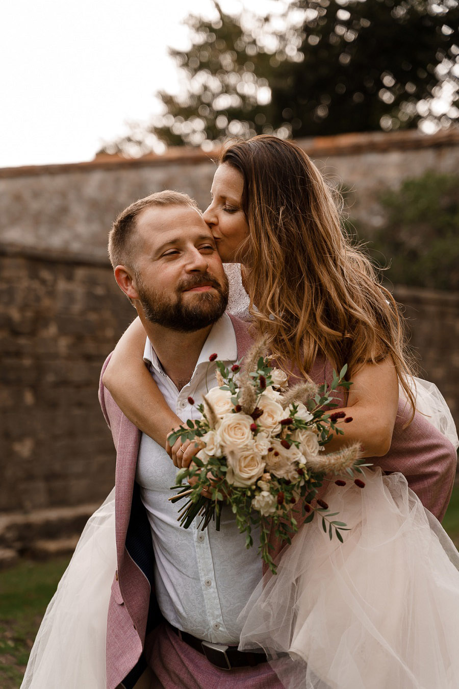 Winchester Cathedral elopement in pink, captured by Katherine and her Camera