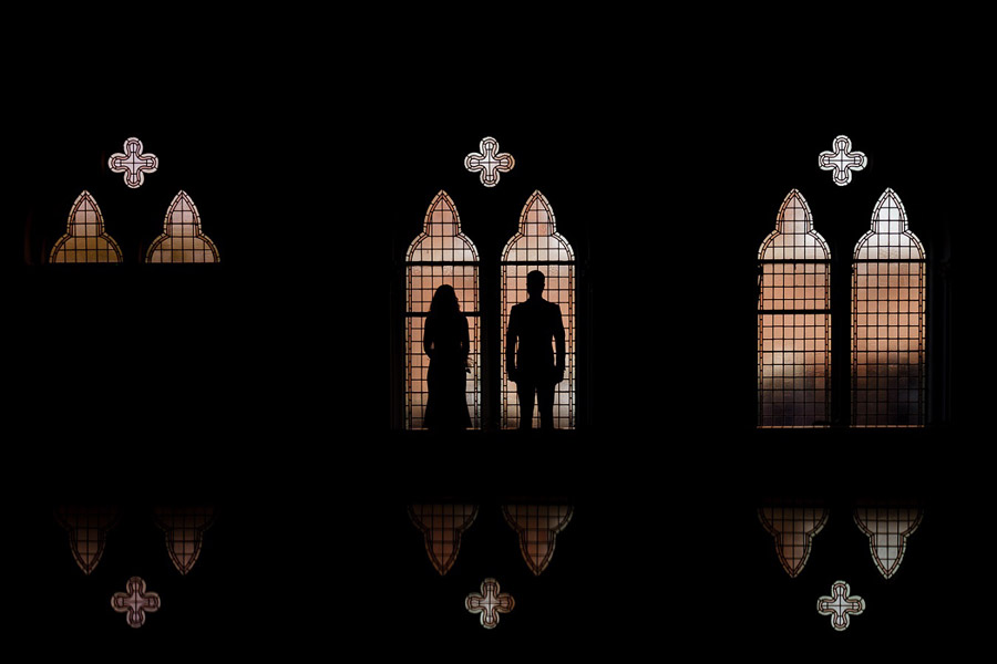 Winchester Guildhall wedding silhouette, captured by Katherine and her Camera-1