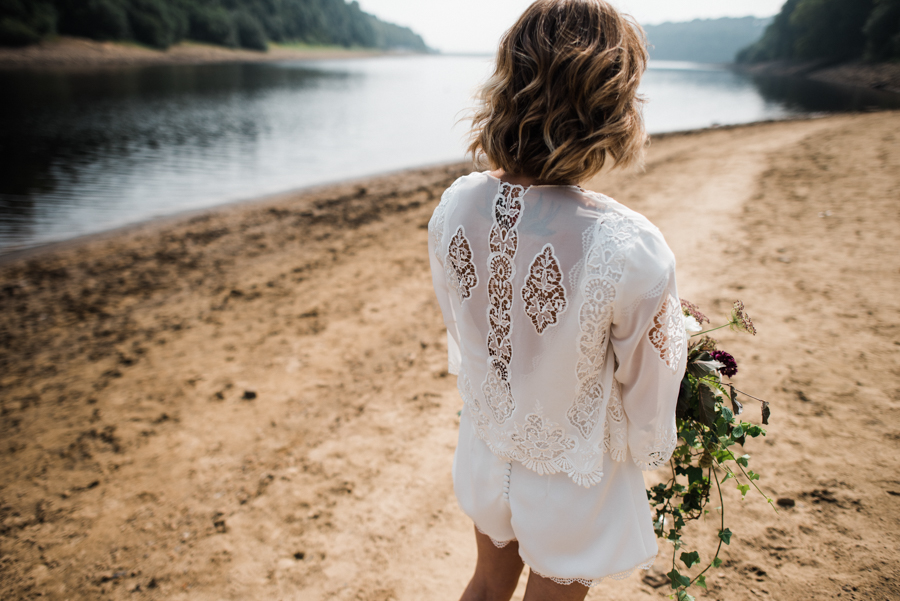 Sail away with me... wedding playsuit and fabulous florals by Fantail, image Fox Moon Photography (7)