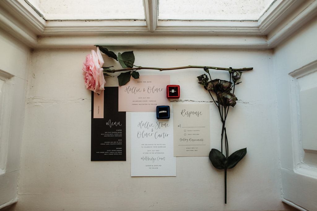 Contemporary Black & Pink wedding styling ideas at Bawtry Hall, image credit Esther Louise Triffitt Photography (7)