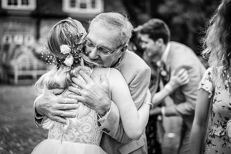 Jo and Tom’s olive & eucalyptus leaf Old Luxters Barn wedding with Linus Moran Photography