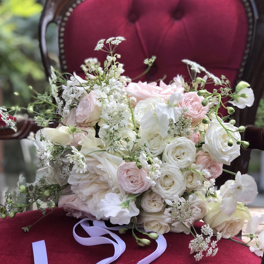 Romantic pastel floral bouquet by Velvet Broon Flowers