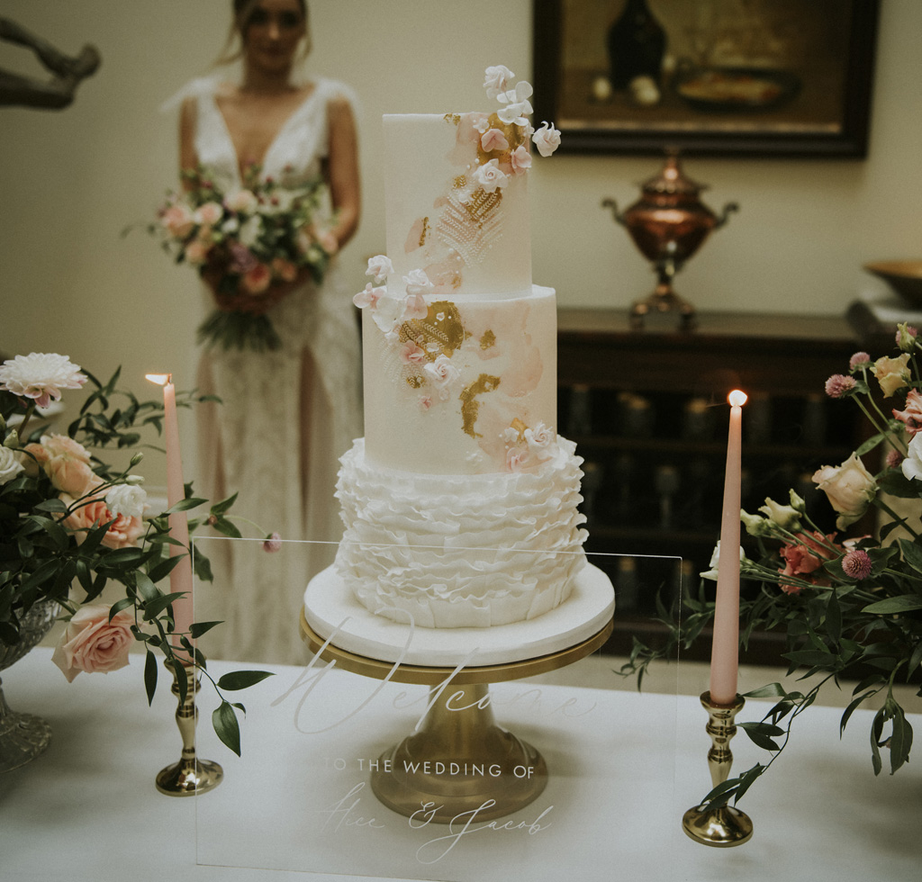 modern elegant refined wedding styling from Derbyshire, image credit Key Reflections Photography