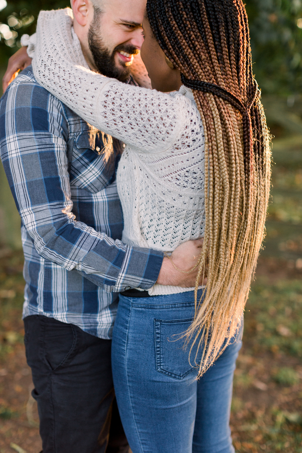romantic outdoor photoshoot for engaged couples, Hannah K Photography