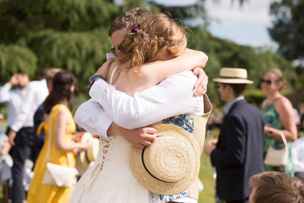 Vegan wedding at Cadhay House in Devon with a bespoke dress made by Felicity Westmacott.