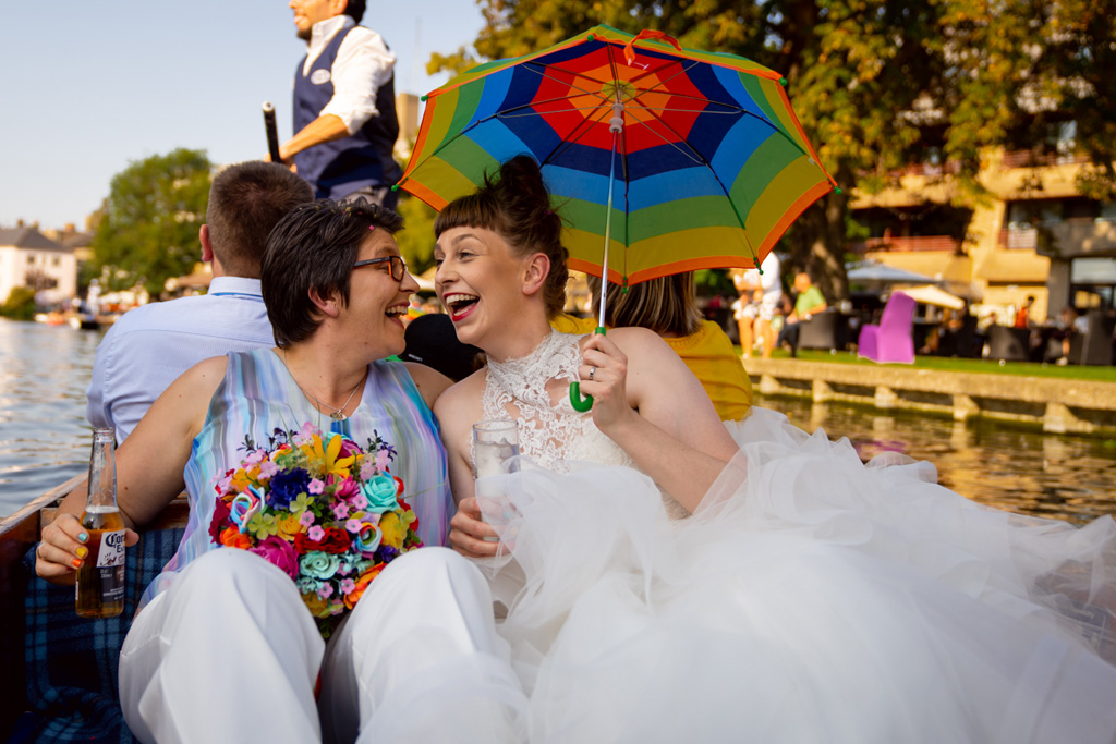 Rainbow wedding of Jennie and Verity captured by Birmingham wedding photographer Artisan X Photography