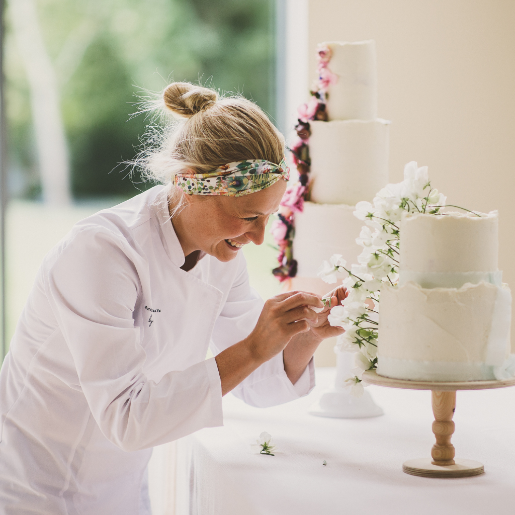 Wedding cake designer at work Scrumptious Bakes by Emma