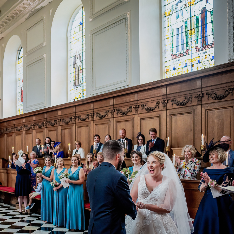 Real Wedding shot at Emmanuel College in Cambridge by Damien Vickers Photography-1