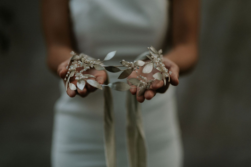 Bridal accessories by Clare Lloyd. Image credit Kate Cullen Photography