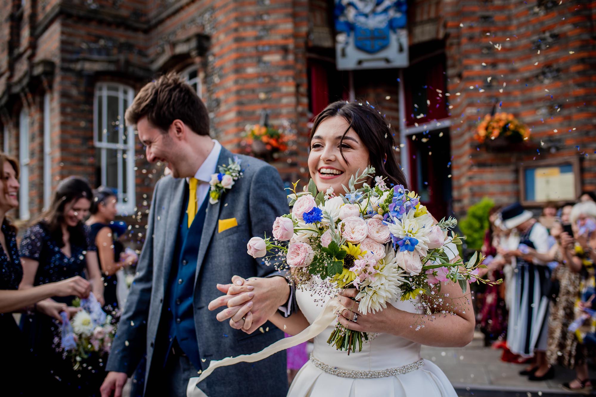 Nicola & George’s creative DIY wedding at home, with Damien Vickers Photography