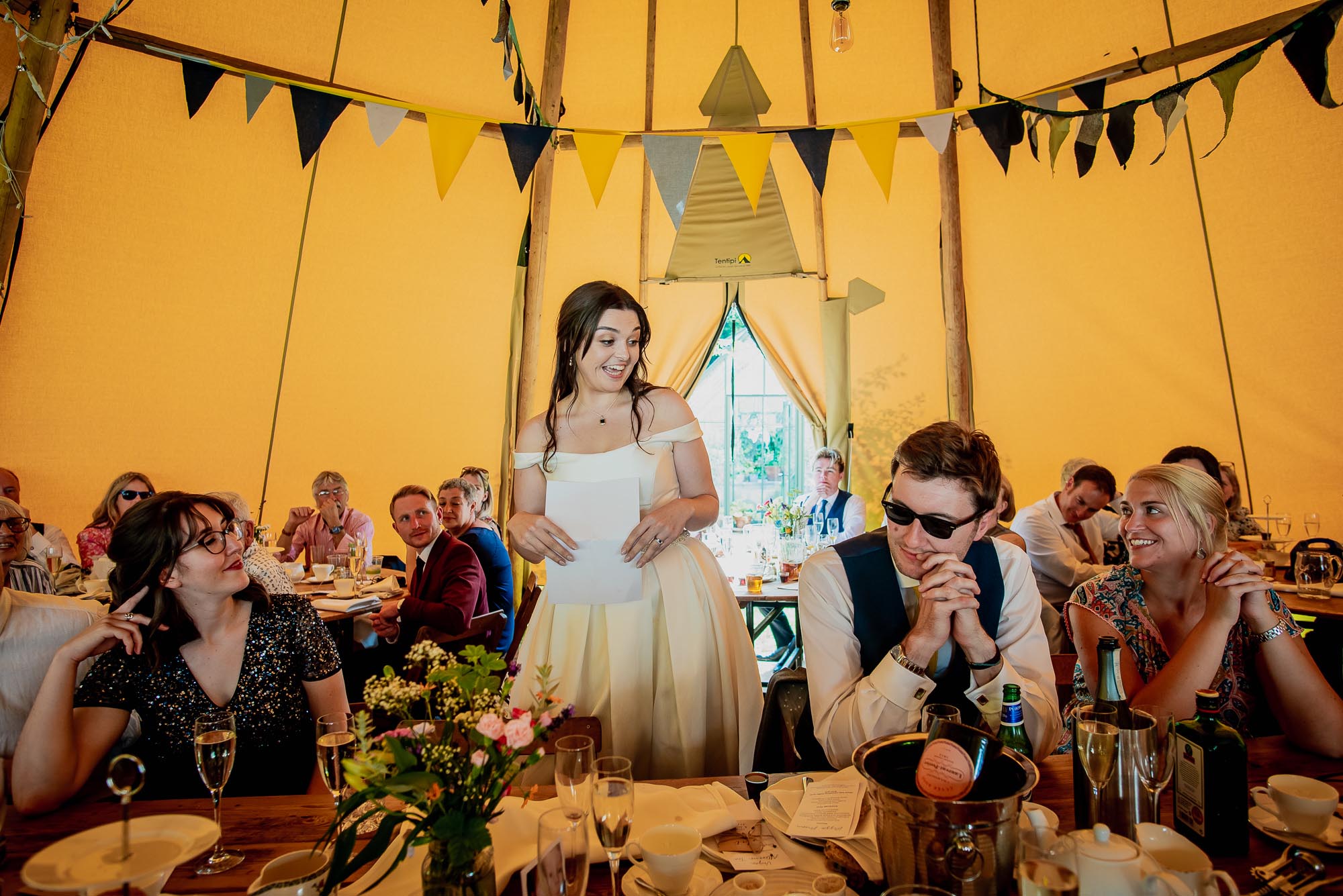 DIY tipi wedding at home in Suffolk with Damien Vickers Photography