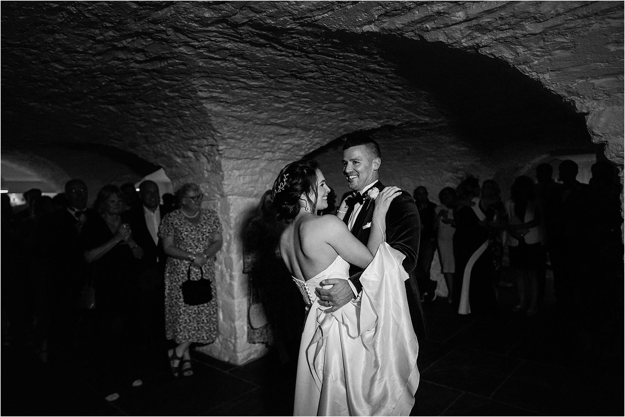 Rachel and Duncan's Kingston Estate black tie wedding in Devon. Photographer credit Younger Photography
