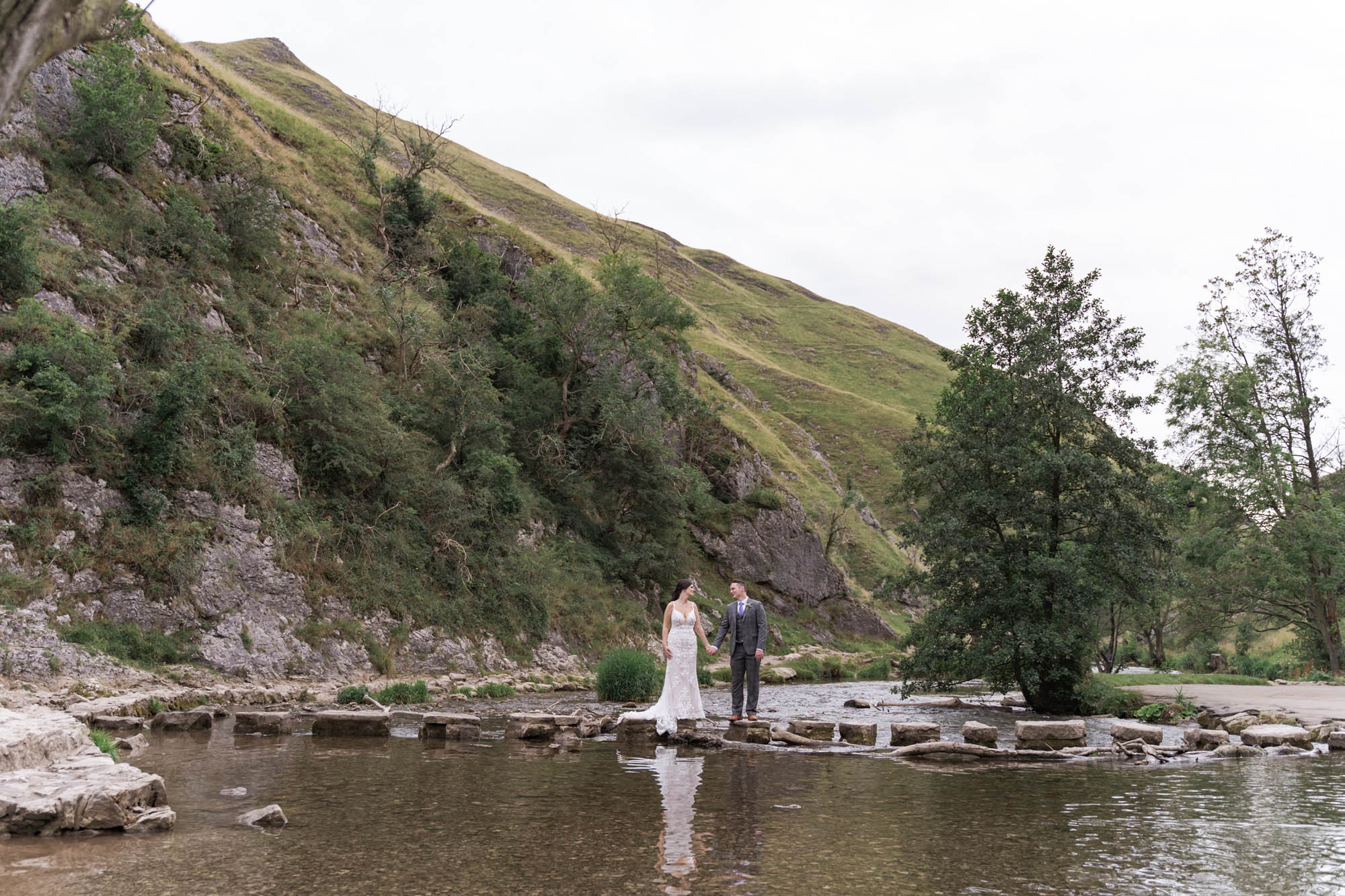 Real Wedding at Dovedale Stepping Stone by Stephen Williams Photography