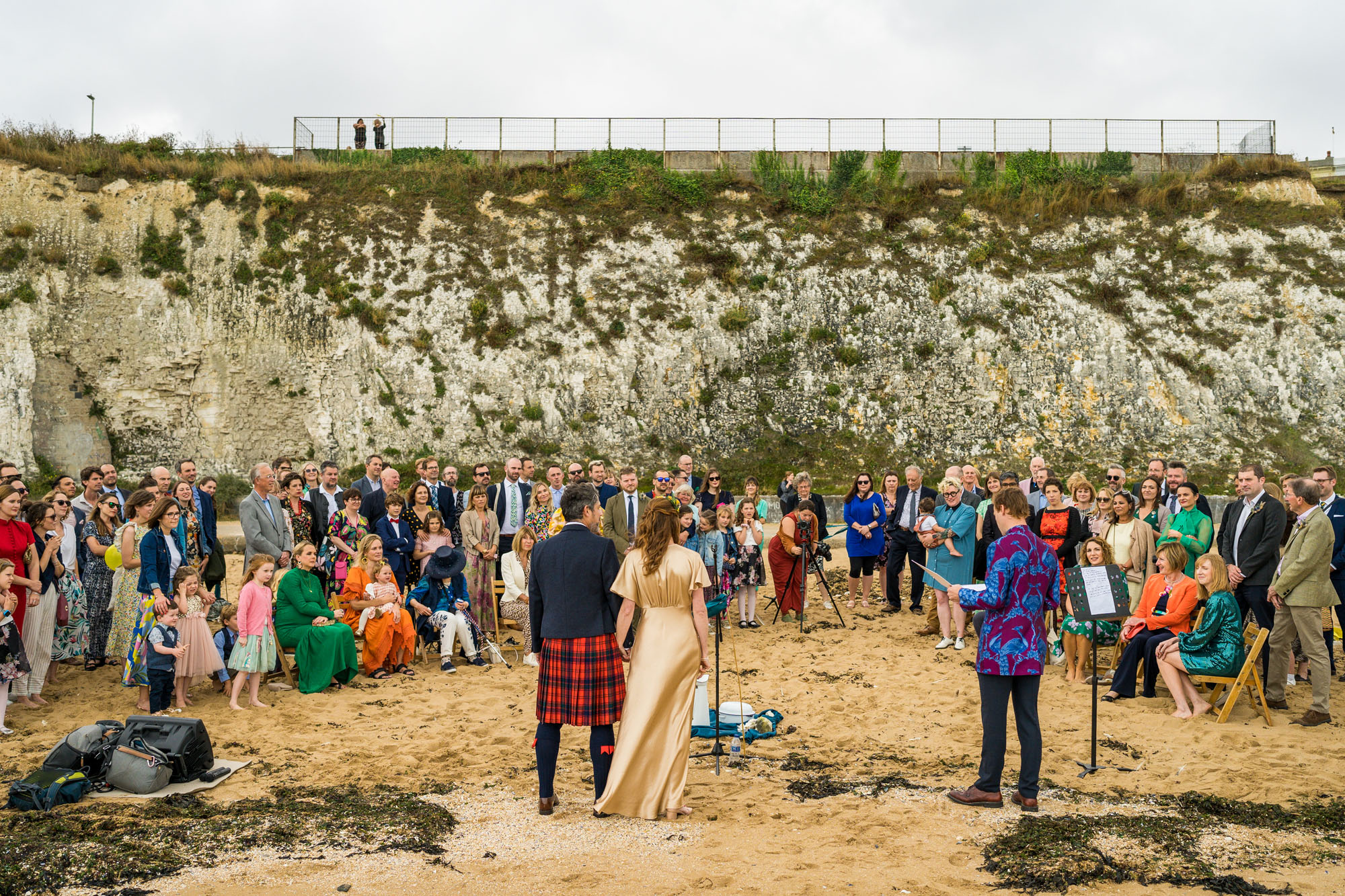 Margate beach wedding for an alternative and very personal celebration. Kent wedding photography by Benjamin Toms.