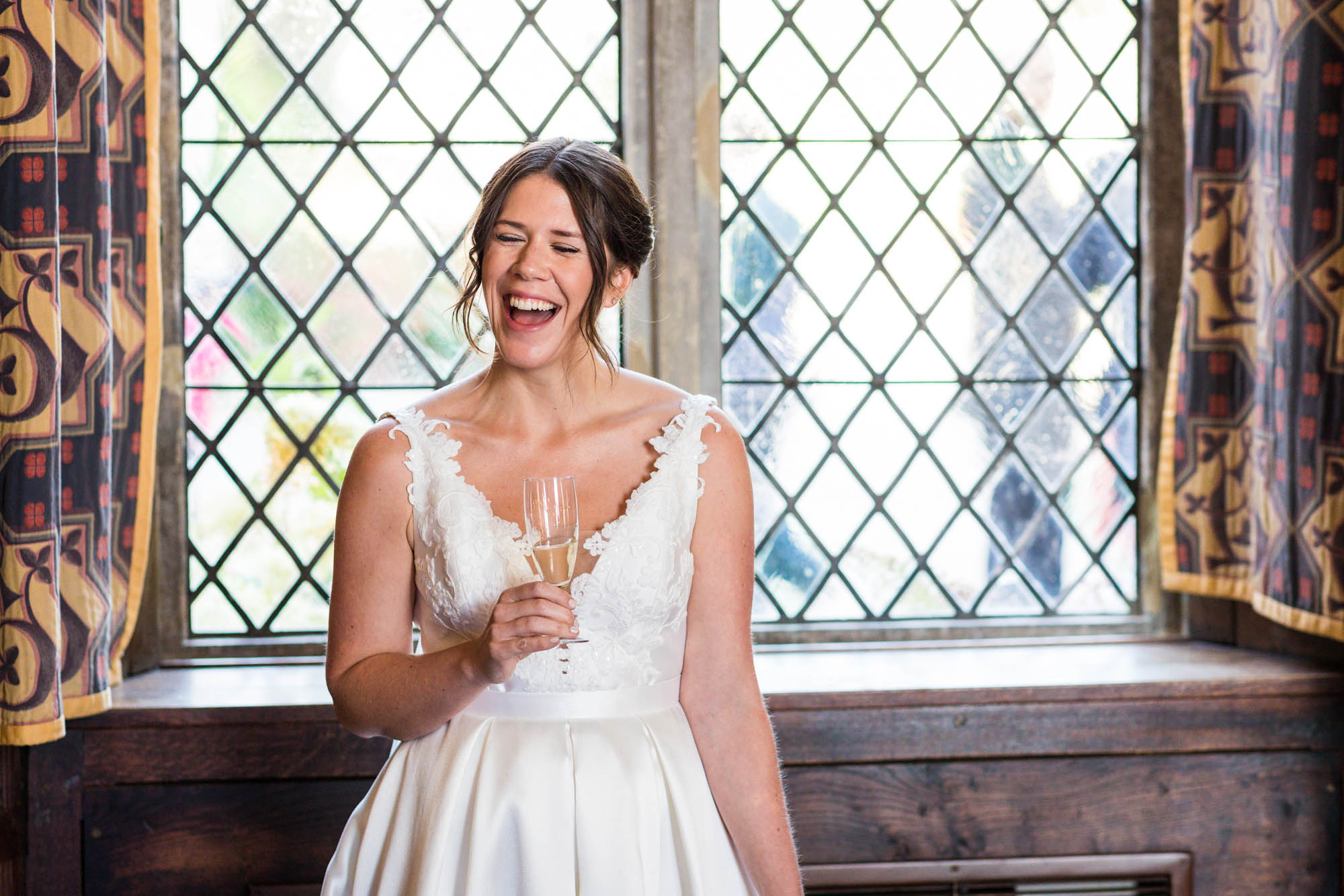 Lizzy and Rich getting married at Lympne Castle in Kent, captured by Benjamin Toms Photography