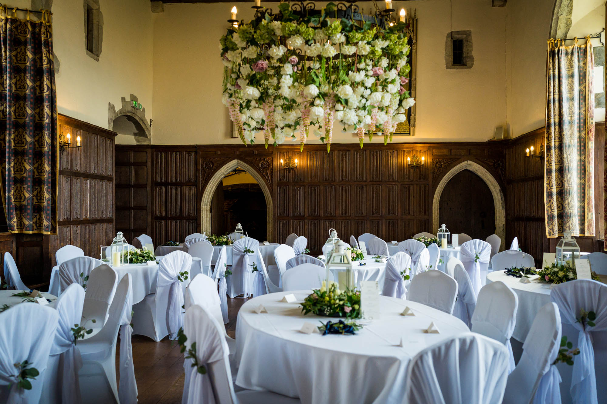 Lizzy and Rich getting married at Lympne Castle in Kent, captured by Benjamin Toms Photography