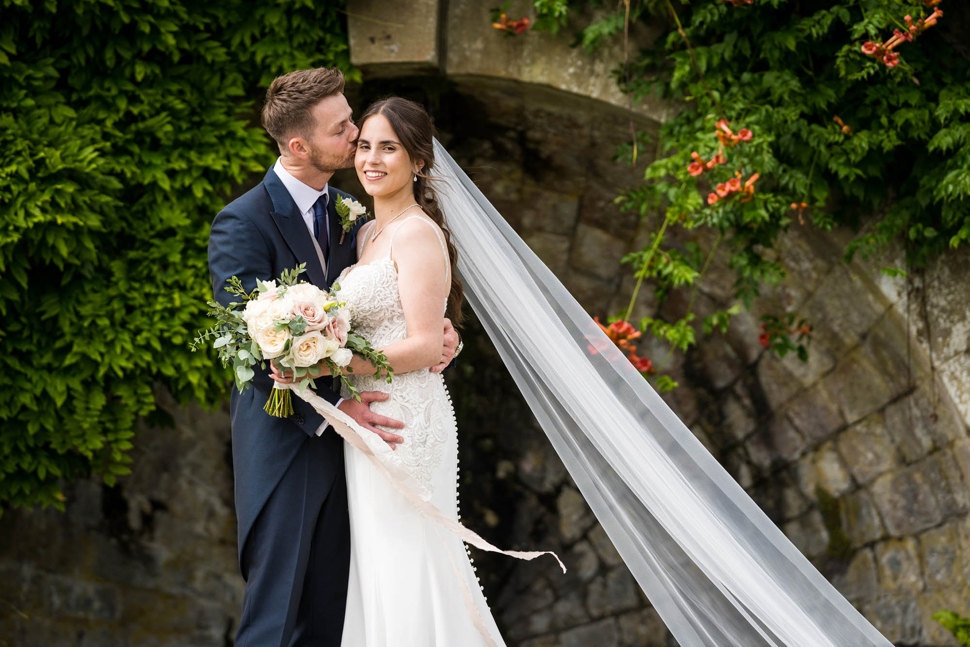 Eppie and Jamie's chic modern wedding was at Port Lympne and captured by Benjamin Toms Photography