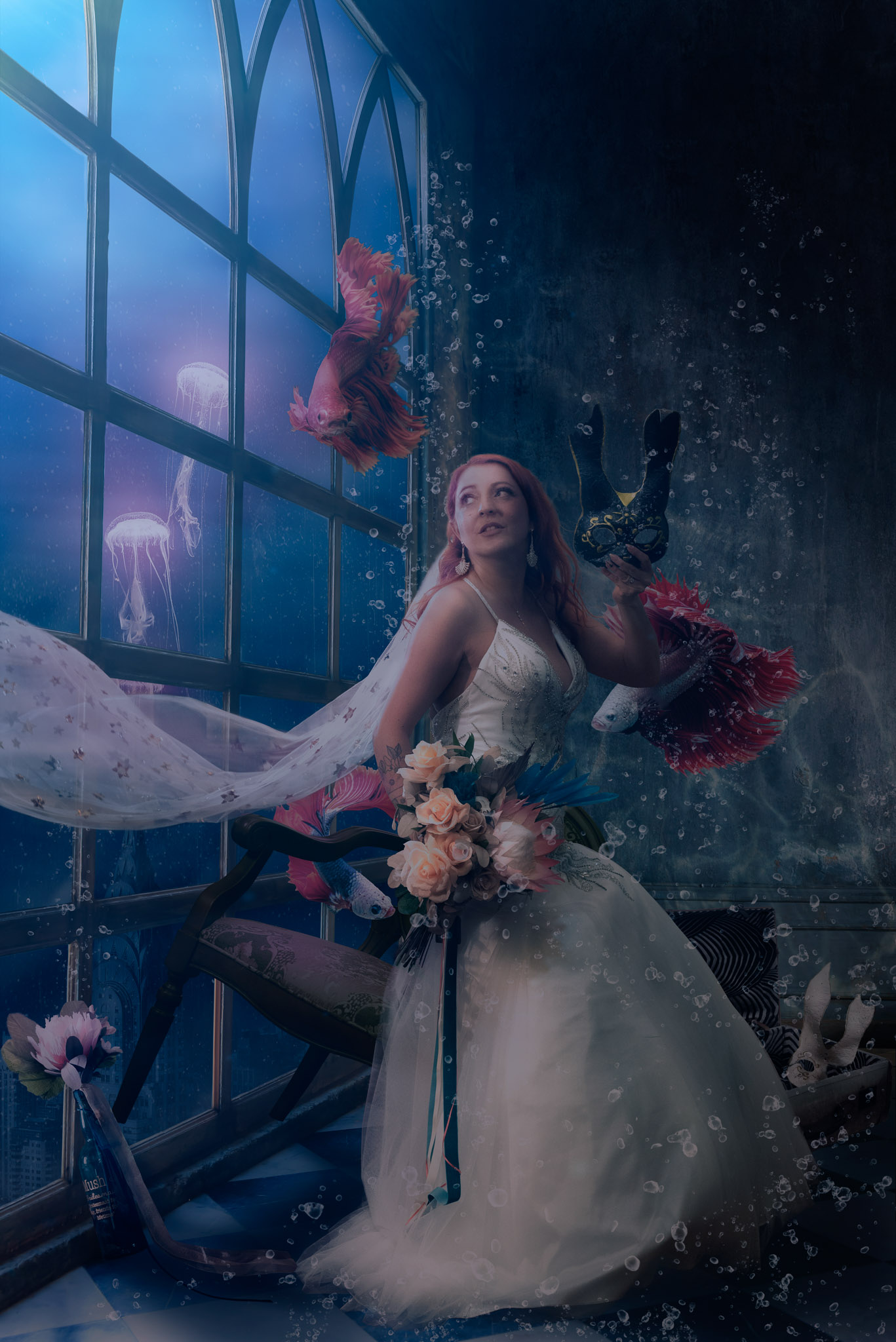 creative wedding art inspired by fantasy films AJT Images Warwickshire