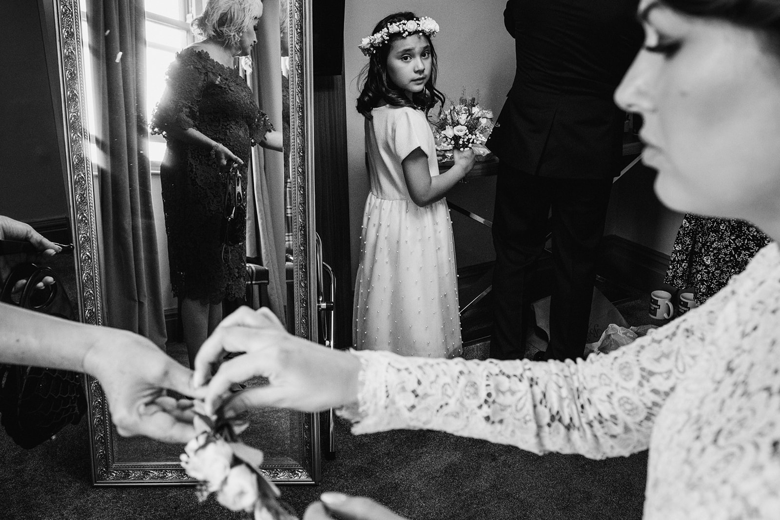 Goldsborough Hall documentary style wedding photography by York Place Studios