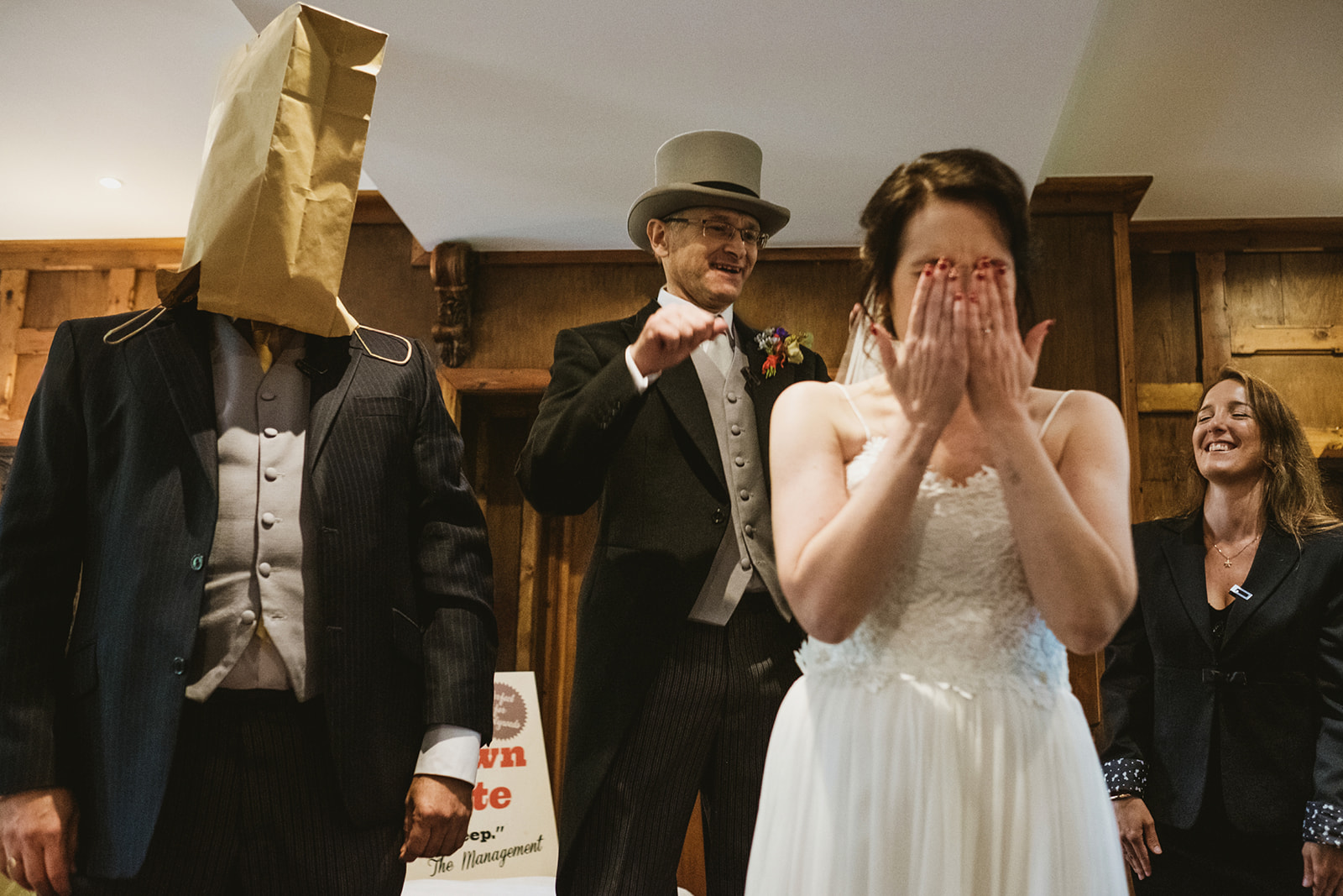 Gemma and John planned this hysterically funny Monty python themed wedding at the Ravenswood and chose brilliant UK wedding photographers York Place Studios to capture their day