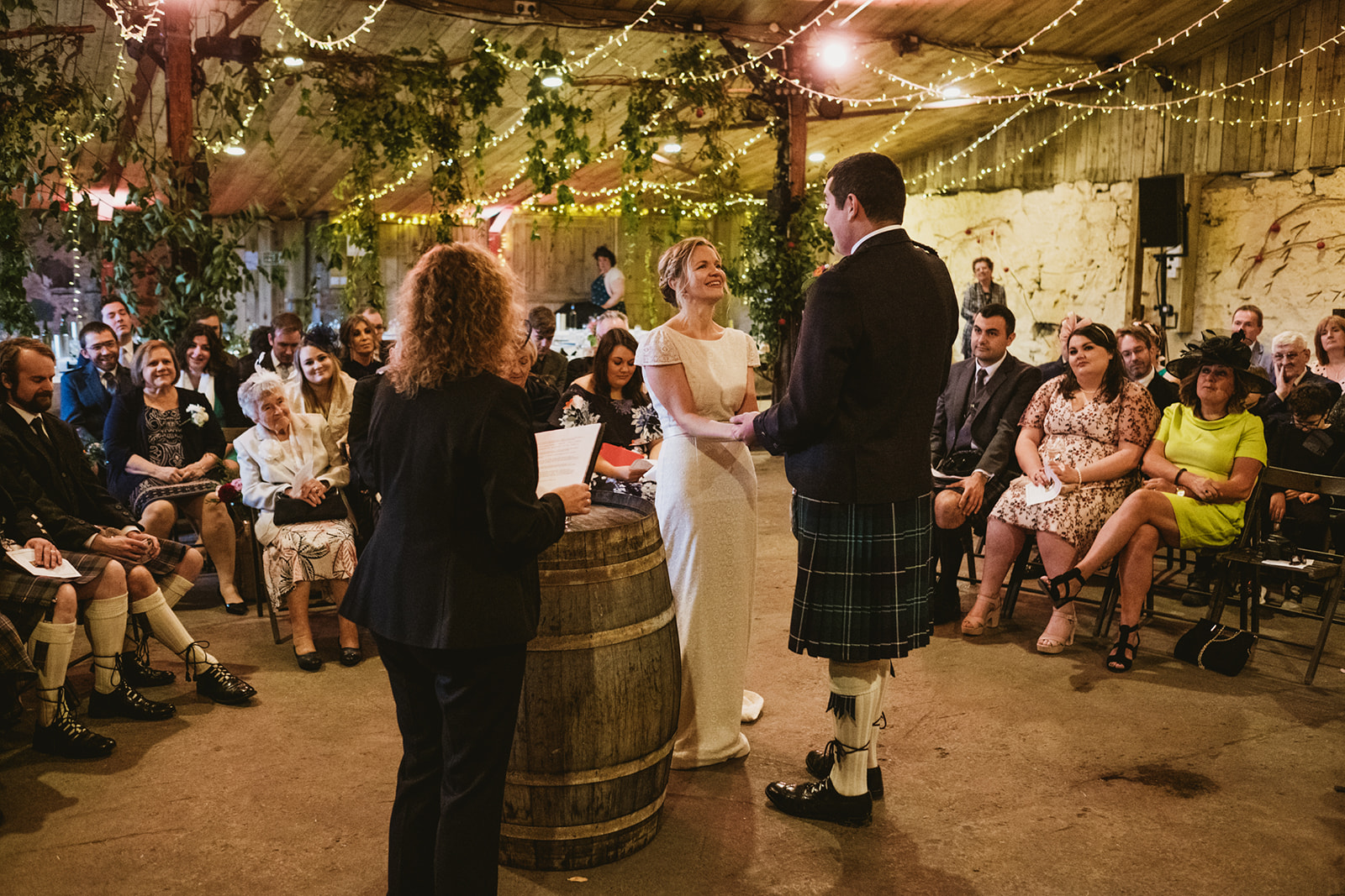 Documentary style wedding photos for Bex and Dave's joyful wedding in Scotland by York Place Studios