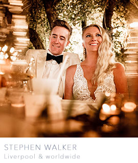Stephen Walker Photography is based in Liverpool and works world-wide as a destination wedding photographer