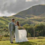 Beautiful outdoor wedding photograph set in the Peak District. By John Mottershaw Photography