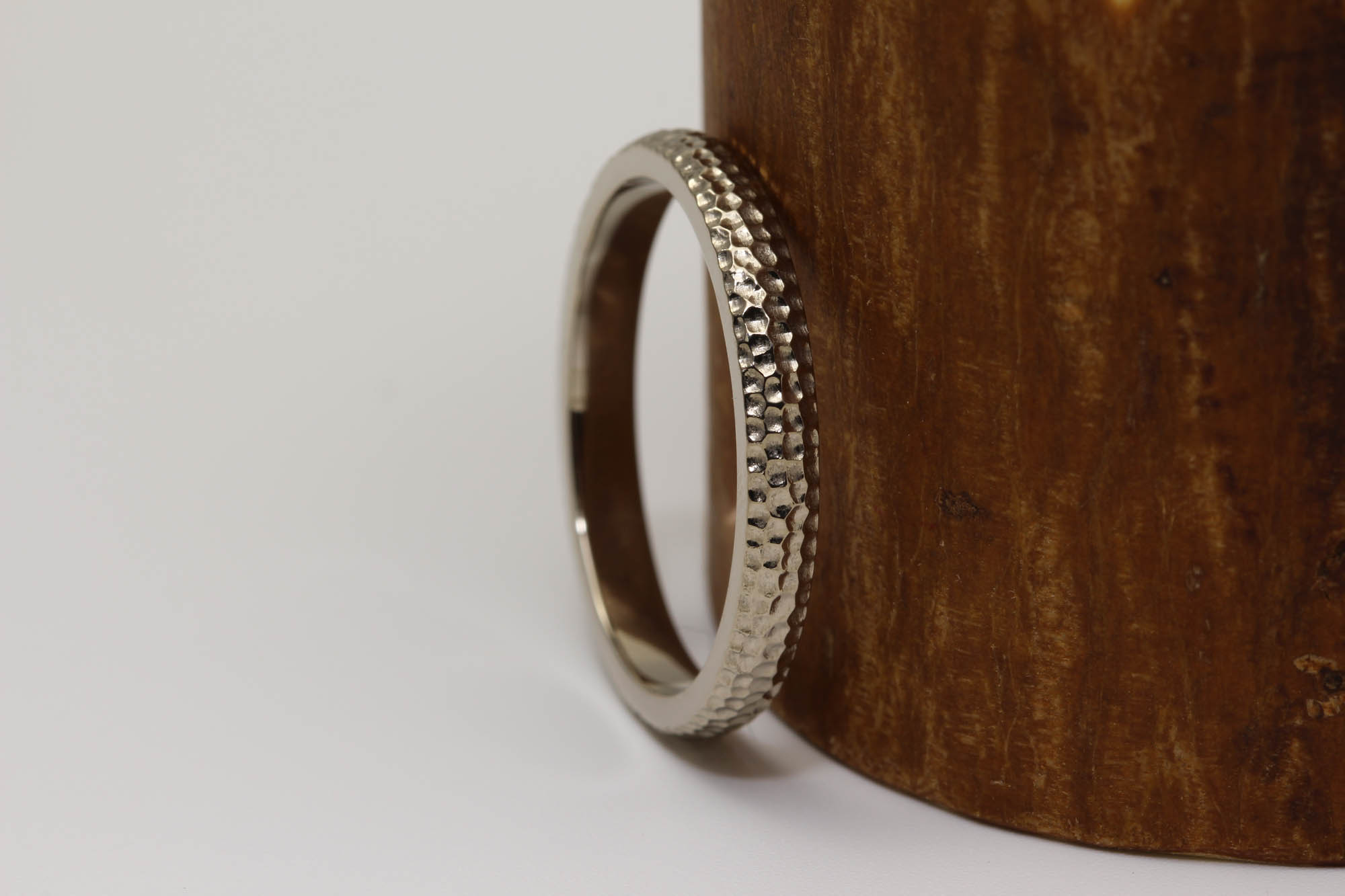 Handmade Recycled 18ct White Gold Wedding Ring