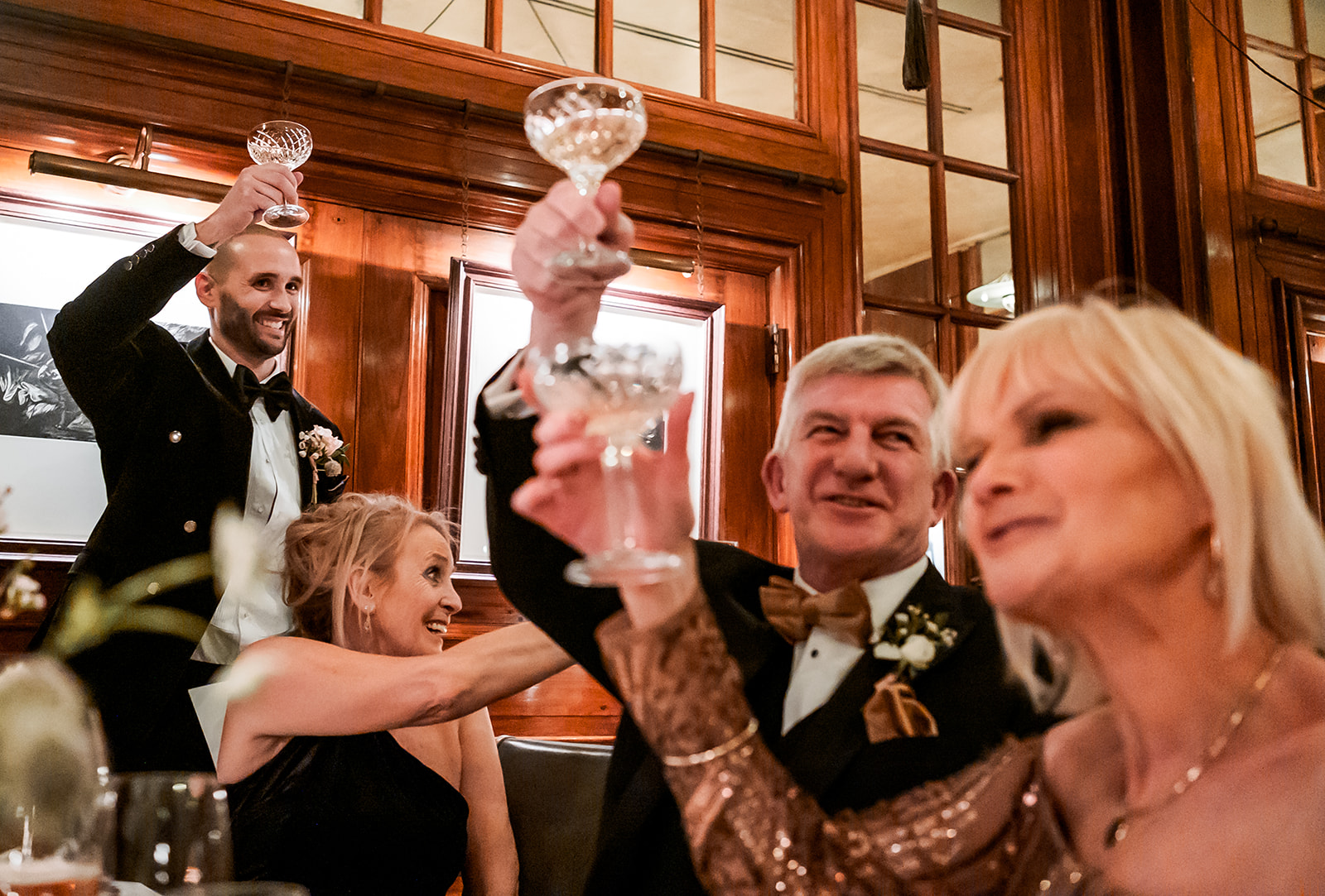 A toast! Photography by Emis Weddings
