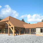 Artists impression of the Spring Barn wedding venue at the Ferry House in Kent