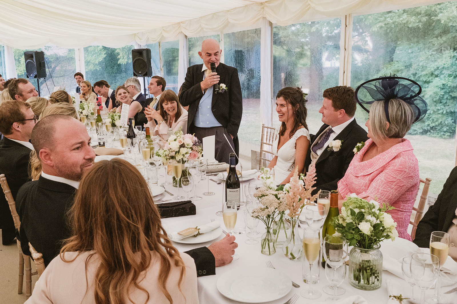 candid natural photography at a riverside marquee wedding in Buckinghamshire by York Place Studios