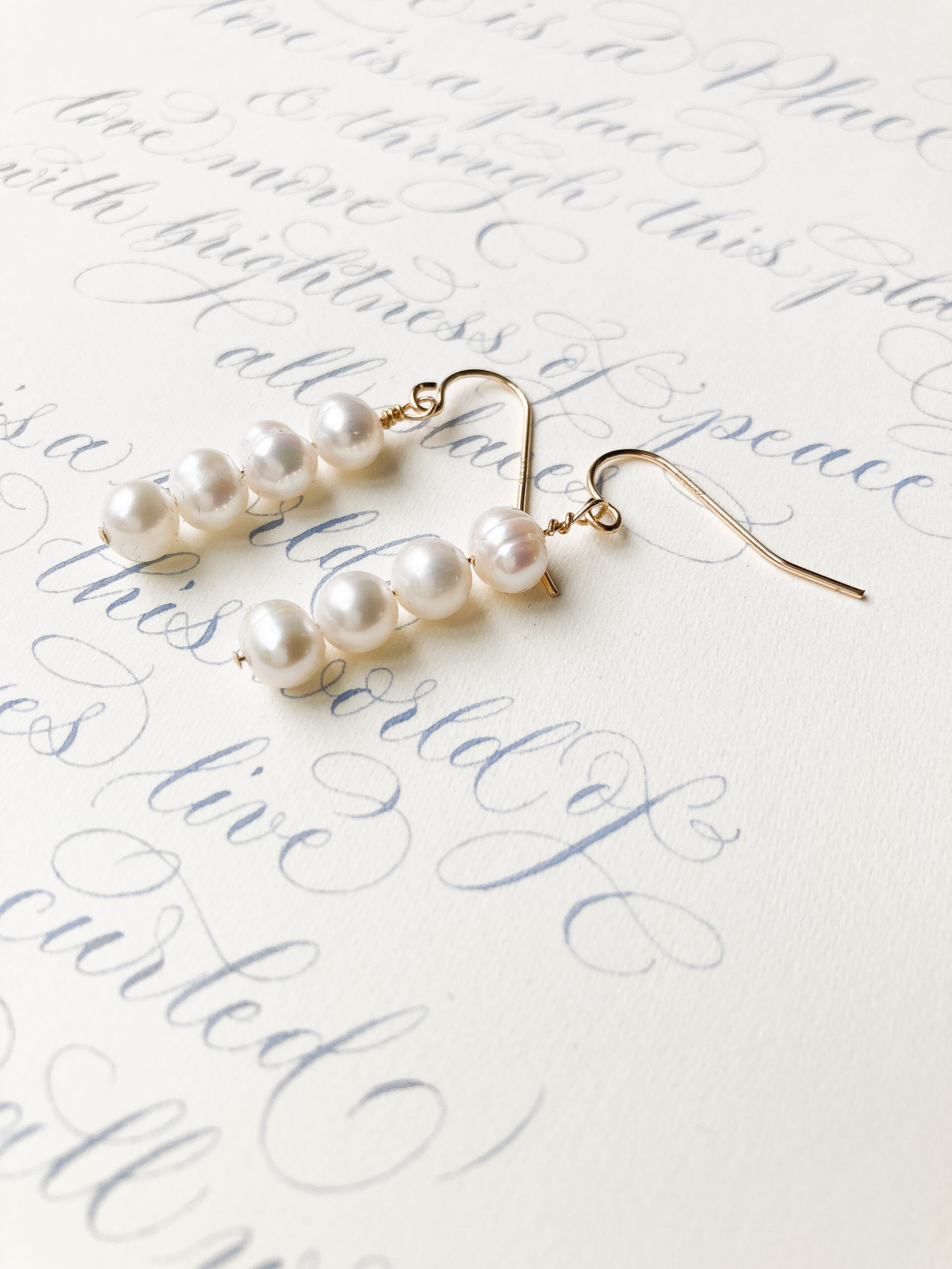Freshwater pearl earrings by CARL OLIVER Jewellery