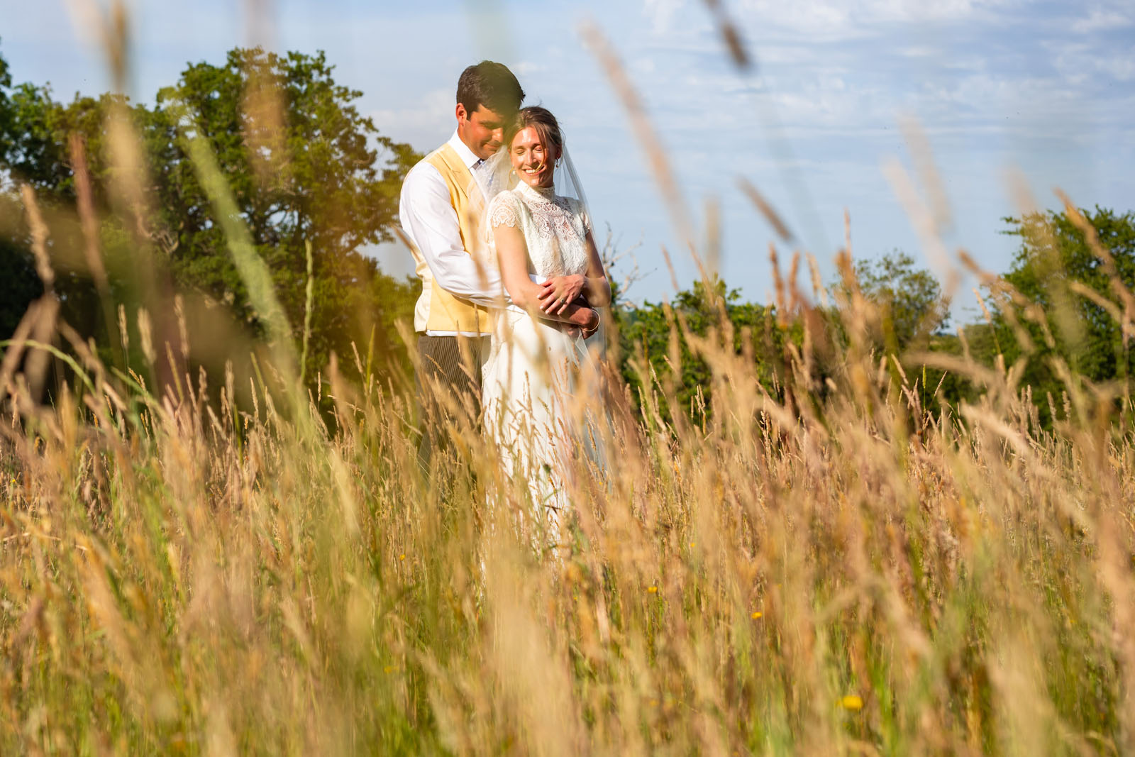 Romantic wedding portrait by Anna Rainbow Photography Hampshire